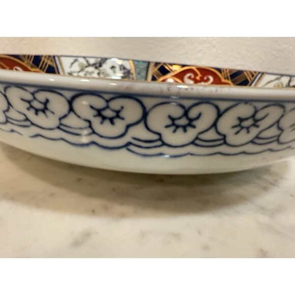 Vintage Mid Century Hand-Painted Gold Imari Plate 11” Inches - Picture 5 of 12